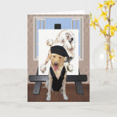 Individuell gestalteter französischer Geburtstag m Karte (Gelbe Blume)