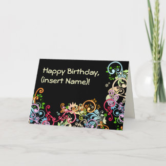 Individuell gestalteter Geburtstag Karte