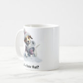 Individuell gestalteter gemütlicher Jack Russell T Kaffeetasse (Vorderseite Links)