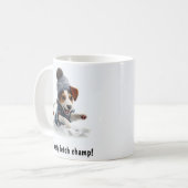 Individuell gestalteter gemütlicher Jack Russell T Kaffeetasse (Vorderseite Links)