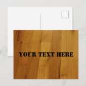 Individuell gestalteter Holzfußboden Postkarte (Vorne/Hinten)