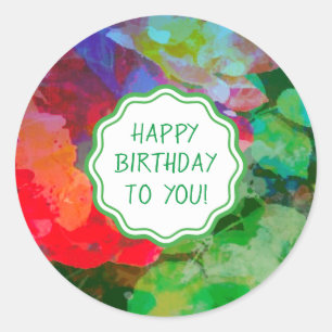 Individuell gestalteter Impressionistischer Geheim Runder Aufkleber