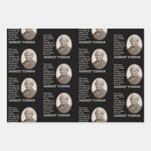 Individuell gestalteter Inspiration Zitat HARRIET  Geschenkpapier Set (Vorderseite 3)