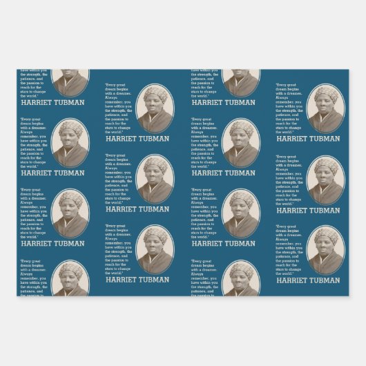 Individuell gestalteter Inspiration Zitat HARRIET Geschenkpapier Set (Vorderseite 2)