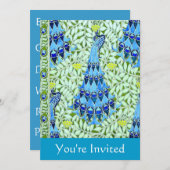 Individuell gestalteter Jugendstil Einladung (Vorne/Hinten)