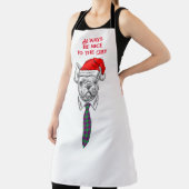 Individuell gestalteter lustiger Koch mit Hund und Schürze (InSitu)