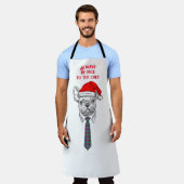 Individuell gestalteter lustiger Koch mit Hund und Schürze (Getragen)
