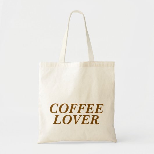 Individuell gestalteter, moderner Kaffee Lover Tra Tragetasche (Vorne)