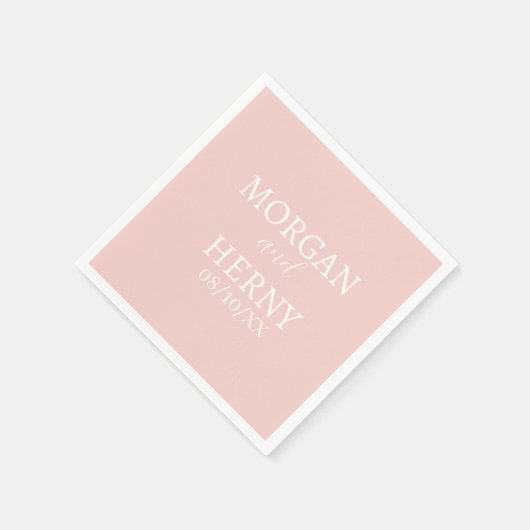 INDIVIDUELL GESTALTETER NAME MODERN STILVOLLE HOCH SERVIETTE (Ecke)