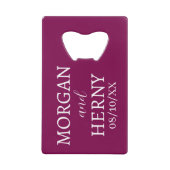 INDIVIDUELL GESTALTETER NAME STILVOLLE MODERNE HOC GELDBEUTEL FLASCHENÖFFNER (Vorderseite)