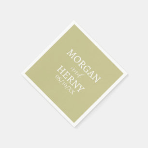 INDIVIDUELL GESTALTETER NAME STILVOLLE MODERNE HOC SERVIETTE