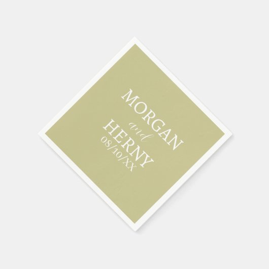 INDIVIDUELL GESTALTETER NAME STILVOLLE MODERNE HOC SERVIETTE (Ecke)