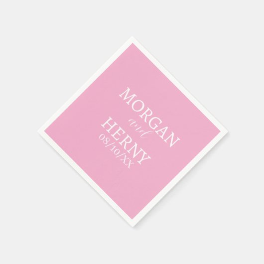 INDIVIDUELL GESTALTETER NAME STILVOLLE MODERNE HOC SERVIETTE (Ecke)