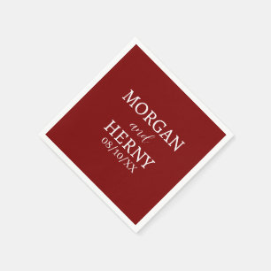 INDIVIDUELL GESTALTETER NAME STILVOLLE MODERNE HOC SERVIETTE