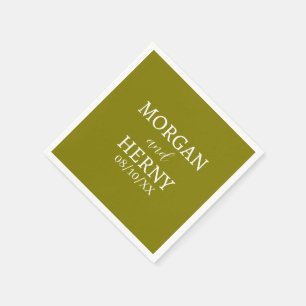 INDIVIDUELL GESTALTETER NAME STILVOLLE MODERNE HOC SERVIETTE