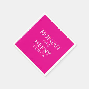 INDIVIDUELL GESTALTETER NAME STILVOLLE MODERNE HOC SERVIETTE