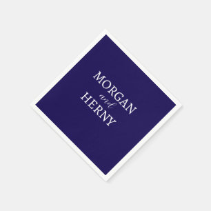 INDIVIDUELL GESTALTETER NAME STYLISCHE MODERNE DUN SERVIETTE