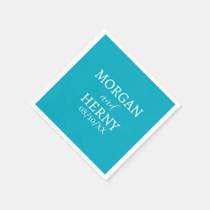 INDIVIDUELL GESTALTETER NAME STYLISCHE MODERNE HOC SERVIETTE