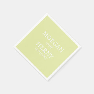 INDIVIDUELL GESTALTETER NAME STYLISCHE MODERNE HOC SERVIETTE