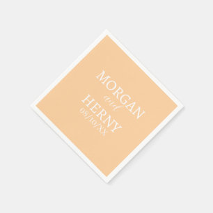INDIVIDUELL GESTALTETER NAME STYLISCHE MODERNE HOC SERVIETTE