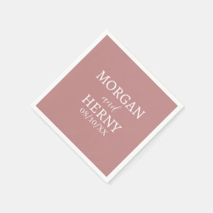 INDIVIDUELL GESTALTETER NAME STYLISCHE MODERNE HOC SERVIETTE