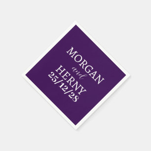 INDIVIDUELL GESTALTETER NAME STYLISCHE MODERNE LIL SERVIETTE