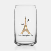 Individuell gestalteter Pariser Trip Chic Eiffeltu Dosenglas (Vorderseite)