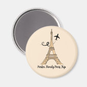 Individuell gestalteter Pariser Trip Chic Eiffeltu Magnet (Vorderseite/Rückseite)