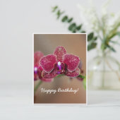 Individuell gestalteter schöner Roter Orchid zum G Postkarte (Stehend Vorderseite)