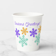 Individuell gestalteter Snowflake Weihnachtscup