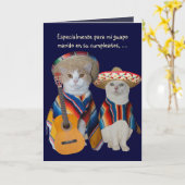 Individuell gestalteter Spanischer Geburtstag zum Karte (Gelbe Blume)