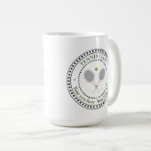Individuell gestalteter Text Tennis Club Kaffeetasse (VorderseiteRechts)