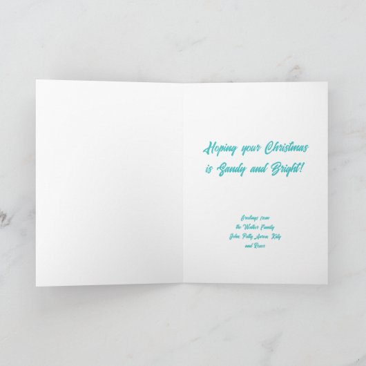 Individuell gestalteter tropischer Pastellrosa Fla Dankeskarte (Innenseite)