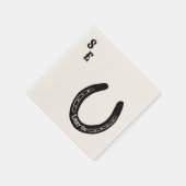 Individuell gestalteter Western Themed Cocktail Na Serviette (Ecke)