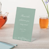 Individuell gestaltetes Badezimmer Schild in Sage  (In SItu)