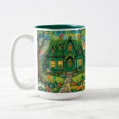 Individuell gestaltetes Bauernhaus St Patrick’s Da Zweifarbige Tasse (Links)