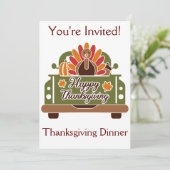 Individuell gestaltetes Erntedank Einladung (Stehend Vorderseite)