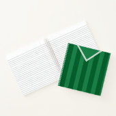 Individuell gestaltetes Fußball-Green Jersey-Noteb Notizblock (Innenseite)