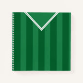 Individuell gestaltetes Fußball-Green Jersey-Noteb Notizblock (Vorderseite)
