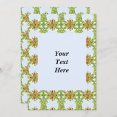 Individuell gestaltetes Jugendstil-Weave-Muster Einladung (Vorne/Hinten)