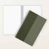 Individuell gestaltetes Moss Green Duo Sketchbook Notizblock (Innen)
