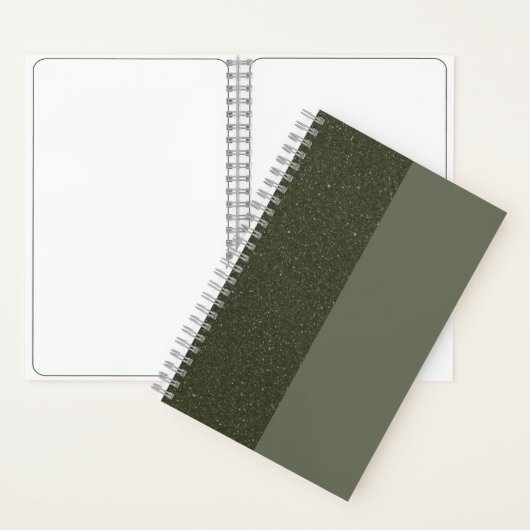 Individuell gestaltetes Moss Green Duo Sketchbook Notizblock (Innen)