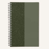 Individuell gestaltetes Moss Green Duo Sketchbook Notizblock (Vorderseite)