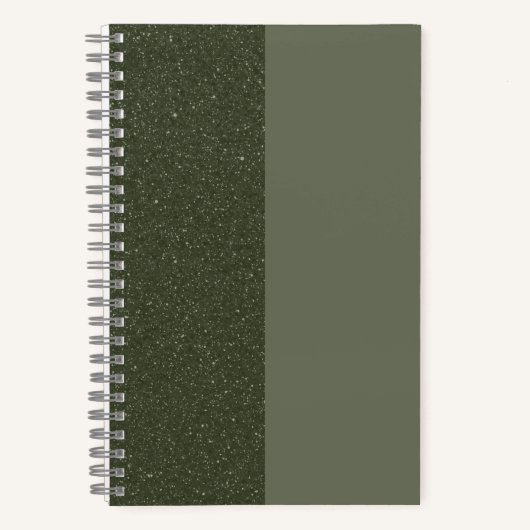 Individuell gestaltetes Moss Green Duo Sketchbook Notizblock (Vorderseite)
