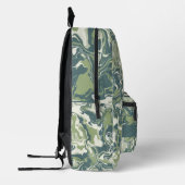 Individuell gestaltetes ozeanfarbenes Muster Bedruckter Rucksack (Links)