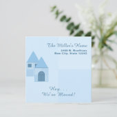 Individuell gestaltetes Party mit Umzug und Hausha Ankündigung (Stehend Vorderseite)