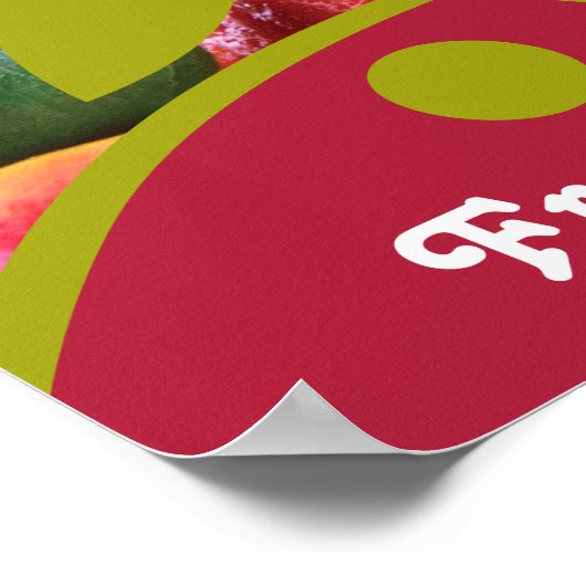 Individuell gestaltetes Smoothie-Poster Poster (Ecke)