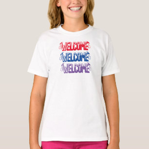 Individuell gestaltetes, süßes Willkommens-T-Shirt T-Shirt