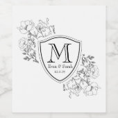 Individuell gestaltetes Weinetikett (Einzelnes Label)