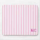 Individuell gestreifter Arbeitsplatz mit Monogramm Mousepad (Vorne)
